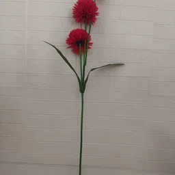 Nutts Red 3 Pieces Dahlia Artificial Flower-32