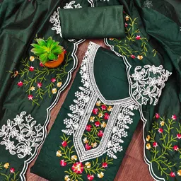 HERE&NOW Embroidered Unstitched Dress Material-picture-22