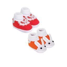 NESKA MODA 3 To 12 Months Infants Pack of 2 Pair Cute Soft Cotton Pre-Walker Booties-7