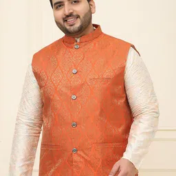 SOJANYA PLUS Woven Design Nehru Jackets-24