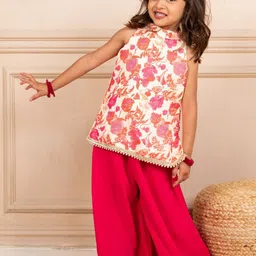Jilmil Girls Floral Printed Kurti with Palazzo-image-76