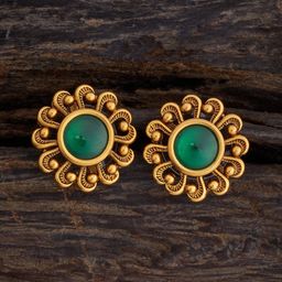 Kushal's Fashion Jewellery Floral Studs Earrings-25