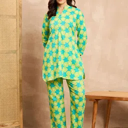 All About You Women's Printed Co-ords Set-picture-36