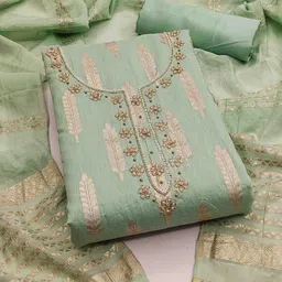 Blissta Woven Design Unstitched Dress Material-image-7