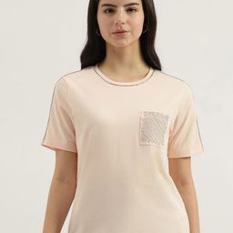 United Colors of Benetton Women Pure Cotton Pockets T-shirt-image-30