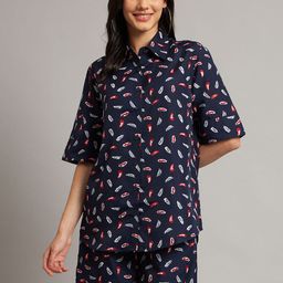 BRINNS Printed Short Sleeves Shirt With Shorts Co-Ords-image-55