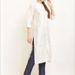 Moda Rapido Women Shiny Silk Trousers-picture-46