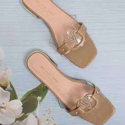 Ronnie Grey Women Embellished Open Toe Flats-image-41
