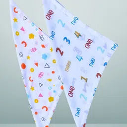 BAESD Infants Set Of 2 Printed Organic Muslin Cotton Wash Cloth-image-102
