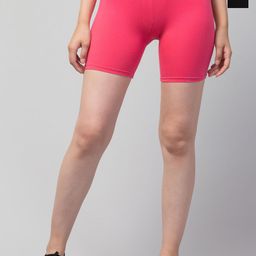 CKARFE Women Pack Of 2 Skinny Fit Cycling Sports Shorts-image-53
