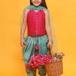 Aj DEZInES Girls Top with Dhoti Pants-image-82