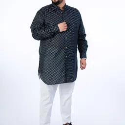 UNSIZED Men Paisley Printed Thread Work Kurta image 3