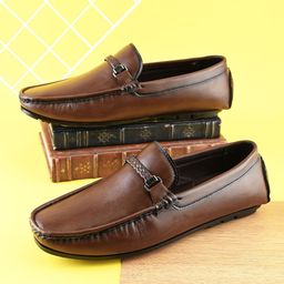 Provogue Men Leather Formal Loafers-image-80