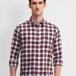 Arrow Sport Men Classic Tailored Fit Opaque Checked Casual Shirt-picture-32