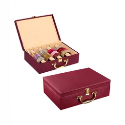 Aura Maroon Set of 2 Regular Jewellery Organiser Organisers-26