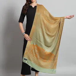 HANDICRAFT PALACE Women Woven Design Wool Winter Stole-36