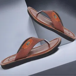 Trump Tan PU Flip Flops-image-38
