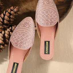 FLYING&SAM Women Embellished Mules-picture-31