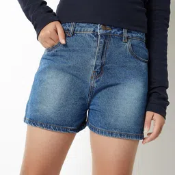 max Girls Washed Denim Shorts-picture-35