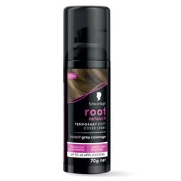 Schwarzkopf Root Retouch Temporary Root Cover Spray for Instant Grey Coverage 120ml- Brown image 1