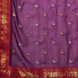 KALINI Purple Pure Georgette Embroidered Sarees-picture-12