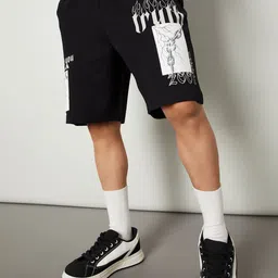 max Men Typography Printed Cotton Mid-Rise Shorts-image-20