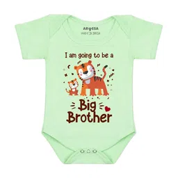 Arvesa I am going to Be Big Brother Printed Bodusuit-image-85