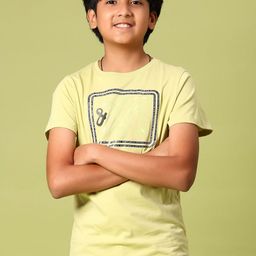 V-Mart Boys Typography Printed Round Neck Cotton T-shirt-picture-31