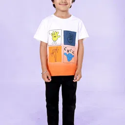 KiddoPanti Boys Printed T-Shirt With Trousers Clothing Set-picture-49