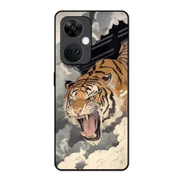 QRIOH Raging Tiger Quirky Printed OnePlus Nord CE 3 5G Silicone Back Case-picture-32