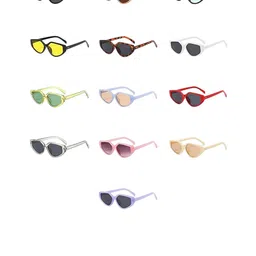 AUGEN Unisex Brown Cateye Sunglasses with-29