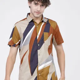HIGHLANDER Men Printed Slim Fit Shirt-picture-32