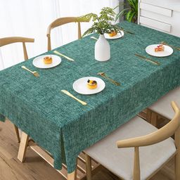 Tesmare Teal Anti-Slip 6-Seater Table Cover-image-57