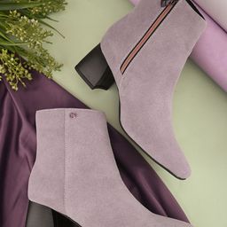 El Paso Women Causal Block-Heeled Chelsea Boots-40