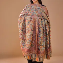 SWI Stylish Women Ethnic Motifs Woven Design Shawl-14