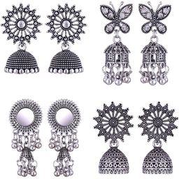 Sangria Alloy Silver-Plated Earrings-image-71