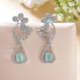 ZENEME Floral Drop Earrings-image-50
