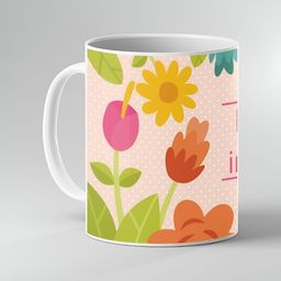 Keviv White & Pink Text or Slogans Printed Ceramic Glossy Mugs Set of Cups and Mugs-image-66