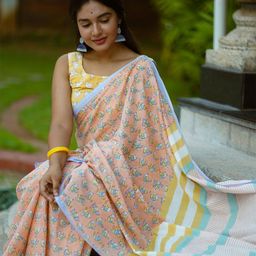 Moda Rapido Zari Pure Cotton Chanderi Saree-picture-22