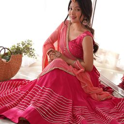 Rangpur Embroidered Ready to Wear Lehenga & Blouse With Dupatta-image-11