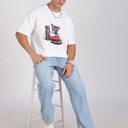 Eszett Men Graphic Printed Round Neck Cotton Oversized T-shirt-picture-11