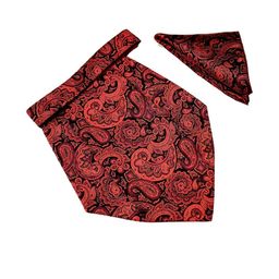 Paisley Design Cravats & Pocket Square Combo-image-44