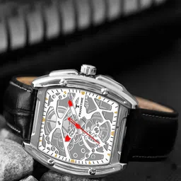 Franktime Men Brass Dial & Leather Straps Analogue Watch FT-0049 SL-picture-42