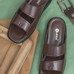 LAVISTA Brown Men Sandals-image-37