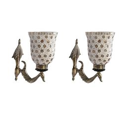 SOMIL Green Glass Cylinder Printed Wall Lamps-picture-48