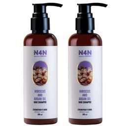 NATURE4NATURE Set of 2 Hibiscus & Argan Oil Hair Shampoo - 200ml Each-15