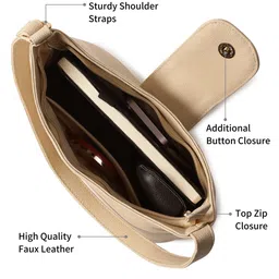 Fastrack Structured Shoulder Bag with Applique image 4