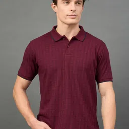 THE BEETEL HOUSE Checked Polo Collar Pockets T-shirt-57