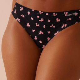 La Vie en Rose Floral Printed Low-Rise Seamless Thong Briefs 20200569-P00411-XS-picture-36