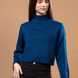 Mast & Harbour High Neck Cotton Pullover-picture-36